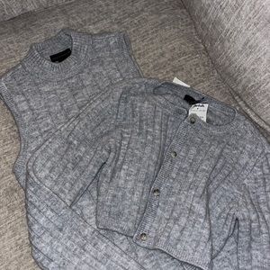 NWT Sweater Dress + Cardigan Set